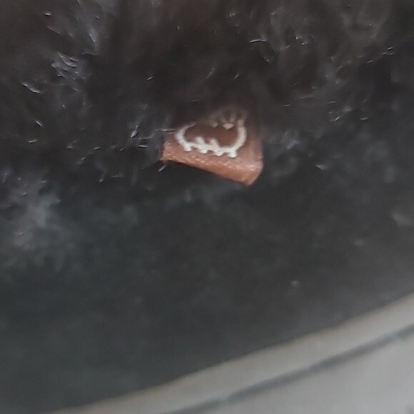 Lamo Australian Suede Sheep Skin Candace Slip On Moccasins Black Women's Size 9 - Picture 7 of 12